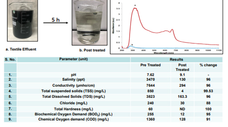 FINALLY TREATED EFFLUENT FROM A TANNERY CLUSTER, KANPUR, UP, INDIA